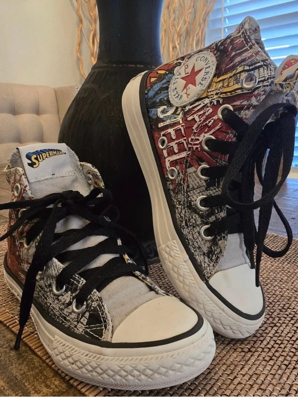 Converse Kids DC Comics High-Top Sneakers with Superman Graphic